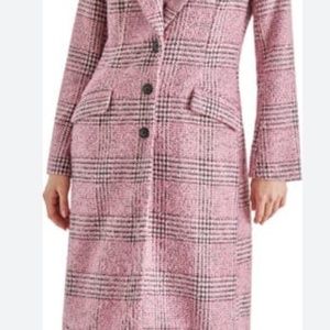 Steve Madden Gemini Plaid Coat